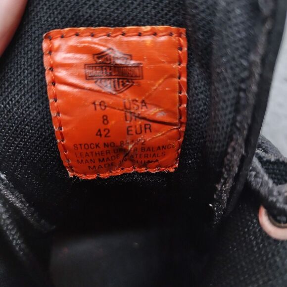 Harley Davidson Boots Womens 10 US 42 EUR Black Ladies Bremerton 85172 Embroider - Picture 14 of 16